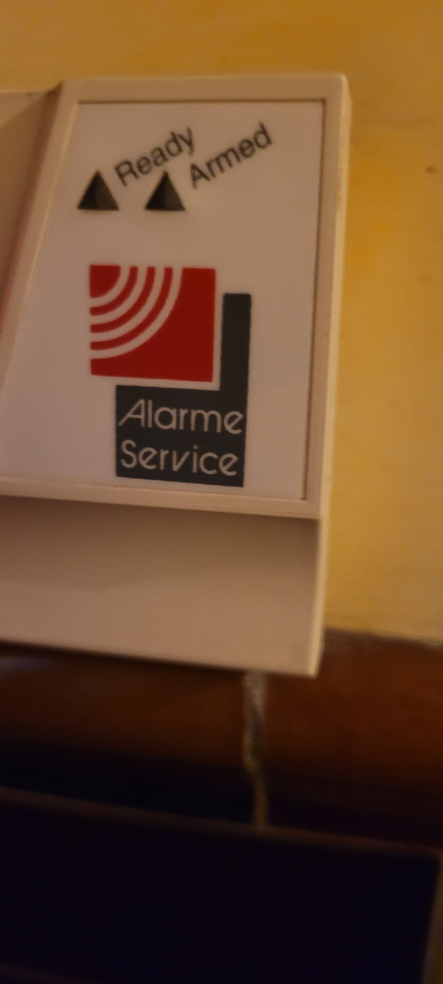 Indicateur Ready Armed système alarme Alarme Service ancien — état du système